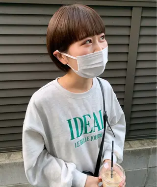 ショート カラー メンズ Fuuu《フゥ》所属・シノザキ/薬院/ボブ /ショート/髪質改善のヘアスタイル