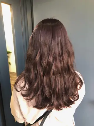セミロング カラー 女性リピ90%🍨 🩷佐藤みずきのヘアスタイル