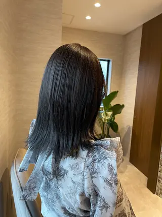 ミディアム 森 千風優のヘアスタイル