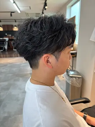 パーマ メンズ 保立/フェザーパーマ /メンズカット千葉のヘアスタイル