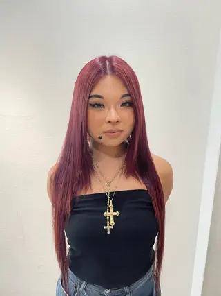 ロング カラー カラー まなみのヘアスタイル