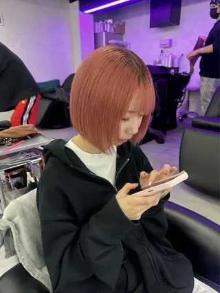 ミディアム カラー 🩷最強ハイトーン 🌷chan🎀のヘアスタイル