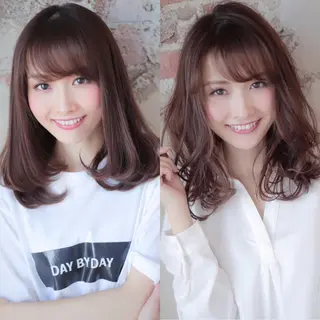 セミロング Soleria 田中慎一のヘアスタイル