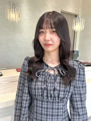 セミロング カラー miku/ 透明感カラーのヘアスタイル