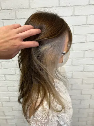 ミディアム カラーアンドケアリタ kitamuuuのヘアスタイル