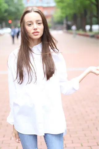 セミロング 髪質改善酸性縮毛矯正 酸性ストレート◎鈴木のヘアスタイル