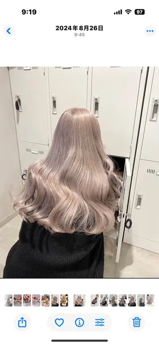 ロング カラー ヘアアレンジ 💘Risa💘/ミ ルクティ/ハイトーンのヘアスタイル