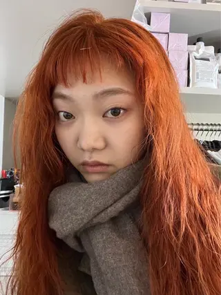 ロング カラー パーマ ヘアアレンジ 🎀オイダイラ モモカ🎀のヘアスタイル