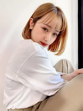 ミディアム カラー ヘアアレンジ 🩰透明感カラー♡ UTA🩰のヘアスタイル