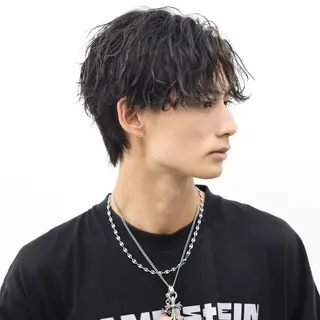 ミディアム カラー パーマ メンズ 🔥メンズ🔥かっこ いいが正義！代表柿崎のヘアスタイル