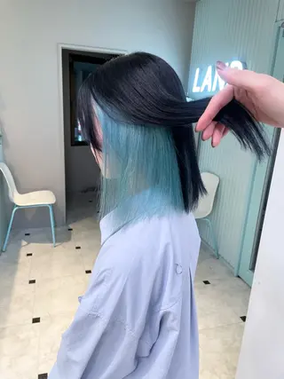 ミディアム 顔周りレイヤー/新宿 /モテ艶カラー/航介のヘアスタイル