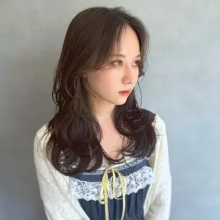 ロング カラー 顔周り🌸ジエクト 🌸濱吉優希🌸のヘアスタイル