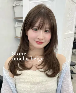 ロング 🍑暖色／レイヤー／ 真希🎀のヘアスタイル
