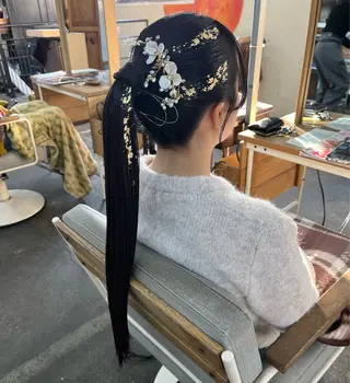 ロング ヘアアレンジ YUIMARL岡山店 YUNOKA🦋🫧のヘアスタイル