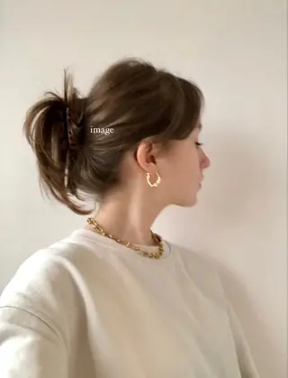 ロング カラー カーリーパーマ/ 透明ｶﾗｰ/MIKUのヘアスタイル