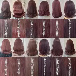 カラー レイヤー 艶々カラーのヘアスタイル