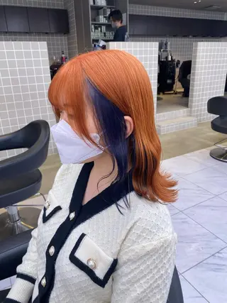 ミディアム カラー ヘアアレンジ キッズ TRU Shino🦋のマツエク・マツパデザイン