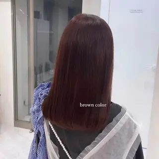 ミディアム カラー 𝑚𝑖𝑤𝑎 /名駅/透明感カラーのヘアスタイル