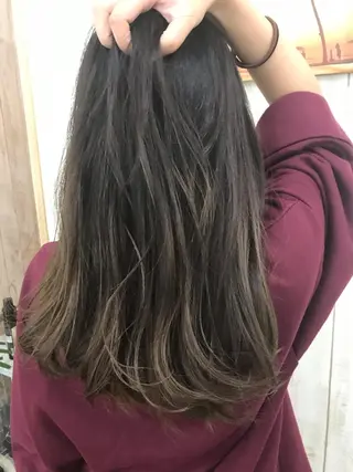 ロング カラー ヘアアレンジ hair &make EPICRUMIのヘアスタイル