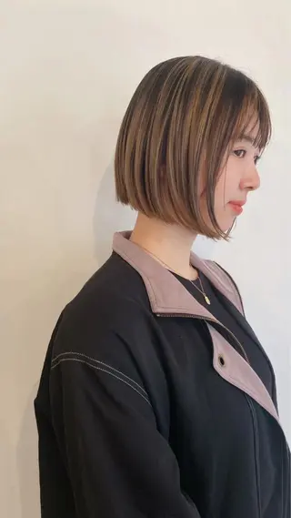 ショート カラー お洒落ベージュ🤎 代官山shibukiのヘアスタイル