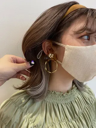 ミディアム カラー 和歌山韓国ヘア🌙 MOEのヘアスタイル