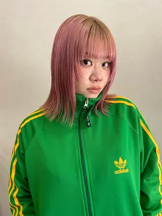 セミロング ボブ/透明感カラー 🧸YUI❤️のヘアスタイル