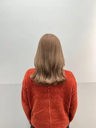 ミディアム カラー ヘアアレンジ 似合わせレイヤー/ 美髪縮毛矯正/ミナエのヘアスタイル