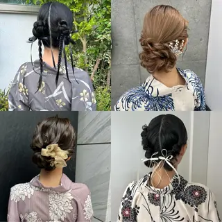 セミロング ヘアアレンジ 卒業式お呼ばれ🕊️ ヘアセット✴︎ミキのヘアスタイル