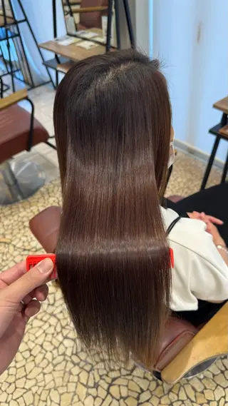 ロング 縮毛矯正/髪質改善 特化/冨島智基のヘアスタイル