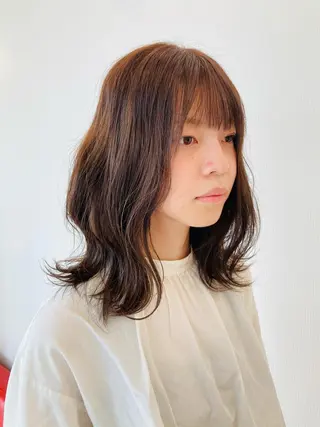 ミディアム カラー PazRood 山下のヘアスタイル