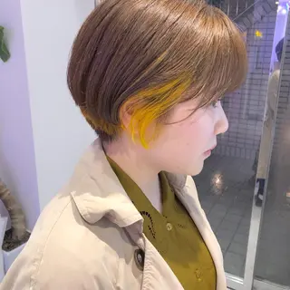 ショート カラー パーマ ヘアアレンジ メンズ ネイル マツエク・マツパ 天神レイヤーカット No.1💖マユカのヘアスタイル