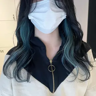 セミロング カラー ブリーチ👩🦳/ ✂︎MANAMIのヘアスタイル