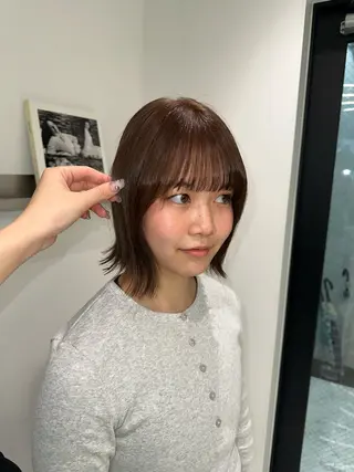 ミディアム カラー/カット /キラリ🪐のヘアスタイル
