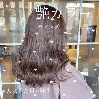 セミロング カラー 【完全個室】髪質改善 暖色カラー/山崎唯奈のヘアスタイル