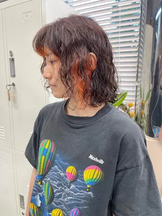 ショート カラー パーマ 早瀬裕之 パーマのヘアスタイル
