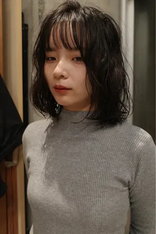 パーマ 柔らかいオリーブ🍃 カラーNatsumiのヘアスタイル