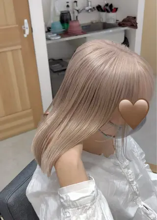 ミディアム カラー 🎨ハイトーン/ウル フ/ショート/大夢のヘアスタイル