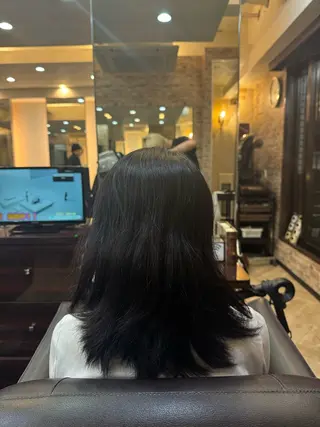 ミディアム カットモデル募集長澤 拓弥のヘアスタイル