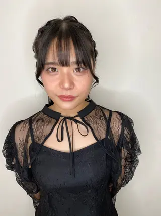 セミロング ヘアアレンジ Hiroshi ヒロシのヘアスタイル