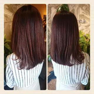 セミロング 清水 旭美のヘアスタイル