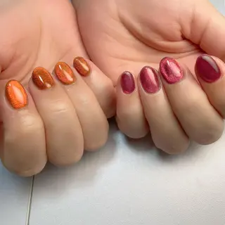 ショート ネイル 下妻ネイルサロン/ 持ちの良いネイルのネイルデザイン