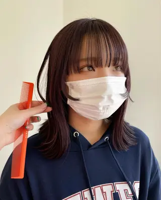 ミディアム カラー mir MIYUのヘアスタイル