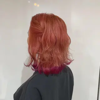 セミロング カラー Unami MIHA☘️*゜のヘアスタイル