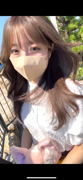 ロング カラー レイヤーカット/透明 感カラー🐬永井瑠栞のヘアスタイル