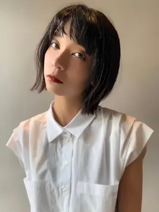 ショート カラー ヘアアレンジ 大川 愛未のヘアスタイル