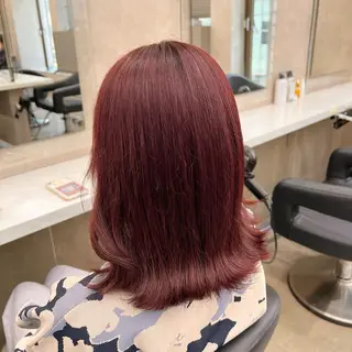 ミディアム 💖札幌カラー 指名No.1💖玲奈のヘアスタイル