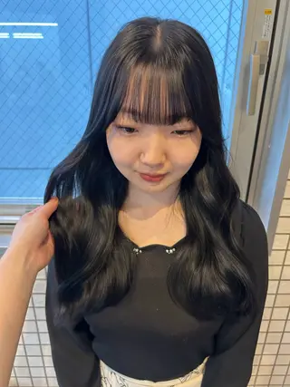 ロング カラー ハルカ 透明感カラー 美髪縮毛矯正🥣のヘアスタイル