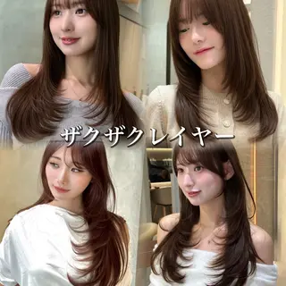 ロング カラー レイヤー/髪質改善/ 美髪矯正/手塚凌のヘアスタイル