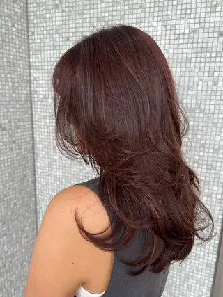 ロング 縮毛矯正／ストレート /yuyaのヘアスタイル