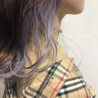 セミロング カラー N/デザインカラー 🌿ナギのヘアスタイル